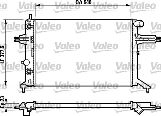 Valeo 732724 - Радиатор, охлаждение двигателя avtokuzovplus.com.ua