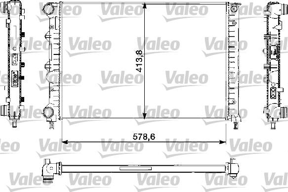 Valeo 732730 - Радіатор, охолодження двигуна autocars.com.ua