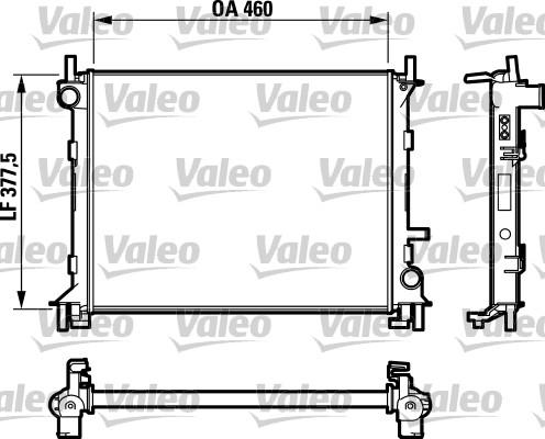 Valeo 732731 - Радіатор, охолодження двигуна autocars.com.ua