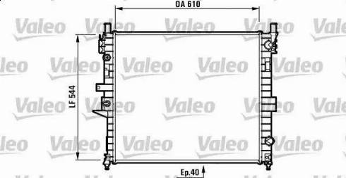 Valeo 732736 - Радиатор, охлаждение двигателя avtokuzovplus.com.ua