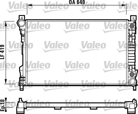 Valeo 732740 - Радиатор, охлаждение двигателя avtokuzovplus.com.ua