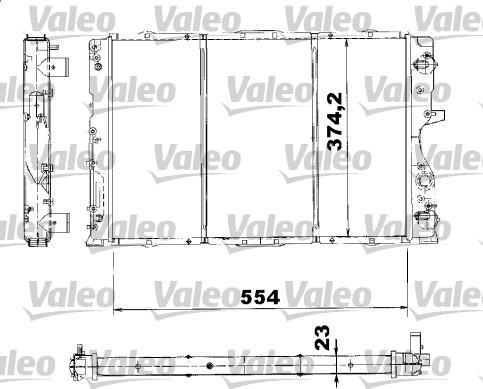 Valeo 732745 - Радіатор, охолодження двигуна autocars.com.ua