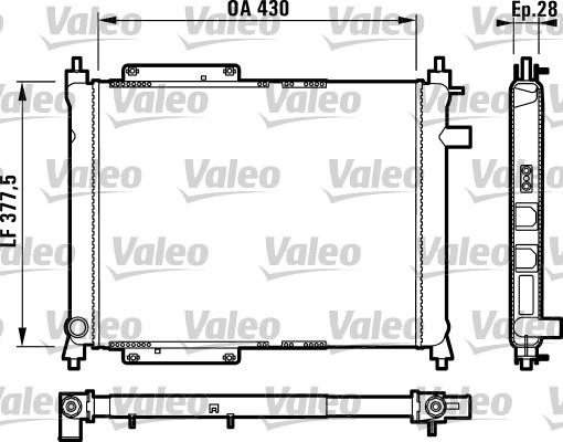 Valeo 732759 - Радіатор, охолодження двигуна autocars.com.ua