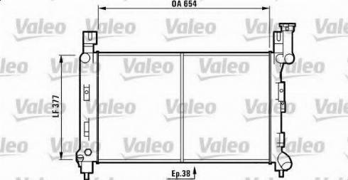 Valeo 732781 - Радіатор, охолодження двигуна autocars.com.ua