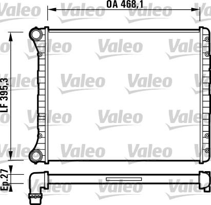 Valeo 732785 - Радіатор, охолодження двигуна autocars.com.ua