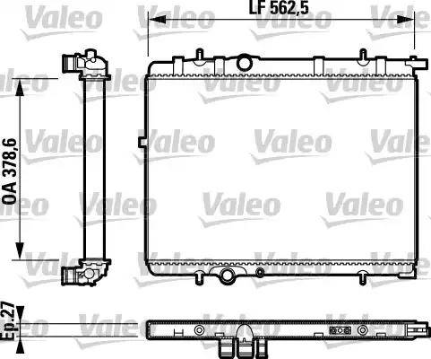 Valeo 732803 - Радіатор, охолодження двигуна autocars.com.ua