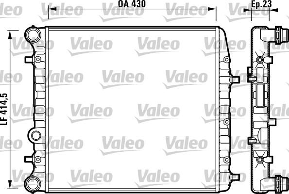 Valeo 732863 - Радіатор, охолодження двигуна autocars.com.ua