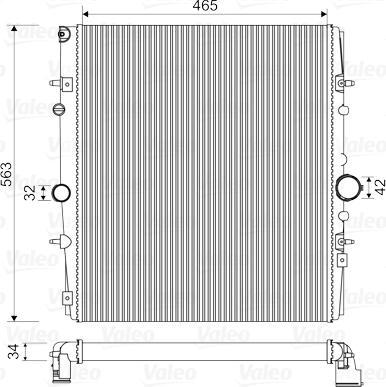 Valeo 732881 - Радіатор, охолодження двигуна autocars.com.ua