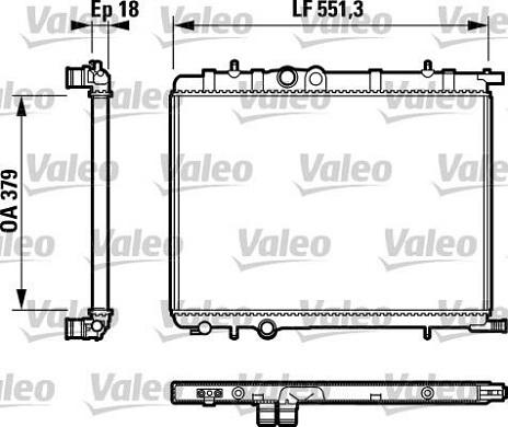 Valeo 732887 - Радіатор, охолодження двигуна autocars.com.ua