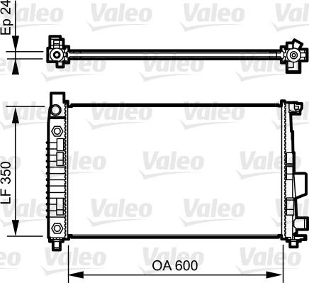 Valeo 732897 - Радіатор, охолодження двигуна autocars.com.ua