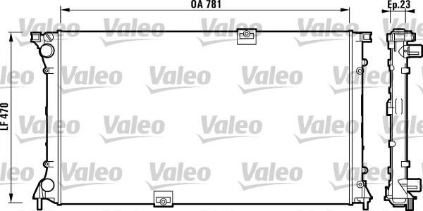 Valeo 732902 - Радіатор, охолодження двигуна autocars.com.ua