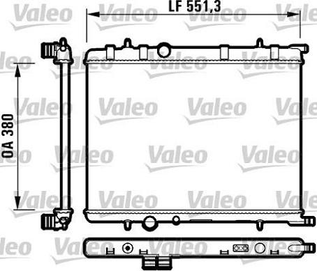 Valeo 732908 - Радиатор, охлаждение двигателя avtokuzovplus.com.ua