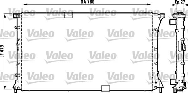 Valeo 732911 - Радіатор, охолодження двигуна autocars.com.ua