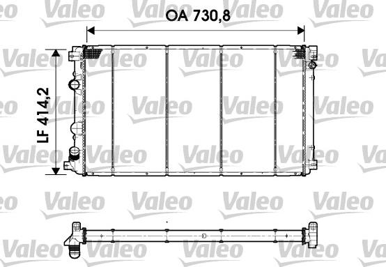 Valeo 732920 - Радіатор, охолодження двигуна autocars.com.ua