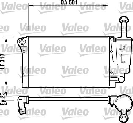 Valeo 732924 - Радиатор, охлаждение двигателя avtokuzovplus.com.ua