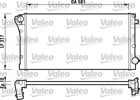 Valeo 732925 - Радіатор, охолодження двигуна autocars.com.ua