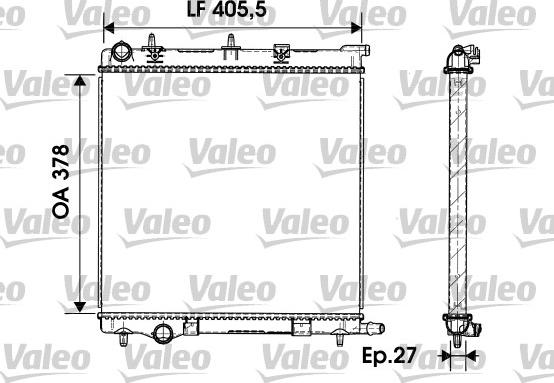 Valeo 732930 - Радиатор, охлаждение двигателя autodnr.net