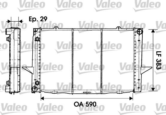 Valeo 732941 - Радіатор, охолодження двигуна autocars.com.ua