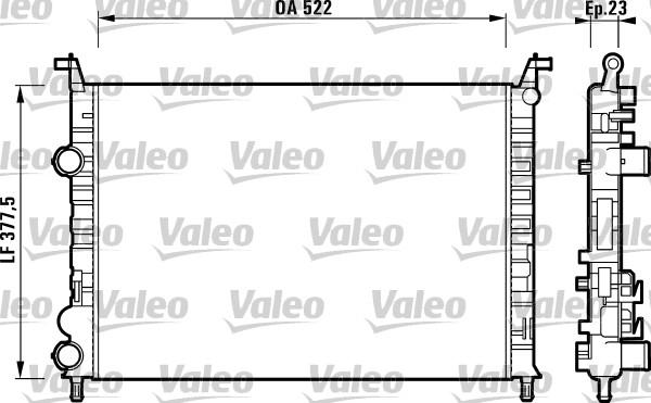 Valeo 732948 - Радиатор, охлаждение двигателя autodnr.net