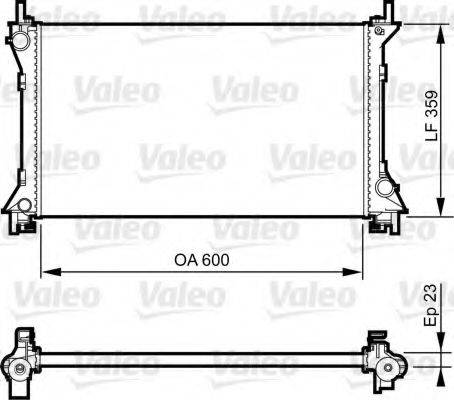 Valeo 732962 - Радиатор, охлаждение двигателя avtokuzovplus.com.ua