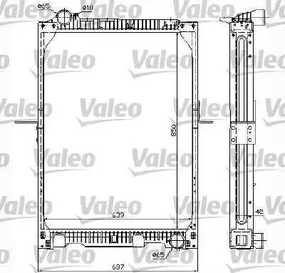 Valeo 732989 - Радіатор, охолодження двигуна autocars.com.ua