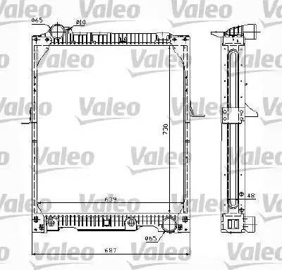 Valeo 732992 - Радіатор, охолодження двигуна autocars.com.ua