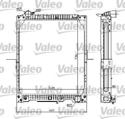 Valeo 732993 - Радіатор, охолодження двигуна autocars.com.ua