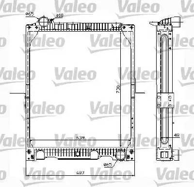 Valeo 732994 - Радіатор, охолодження двигуна autocars.com.ua