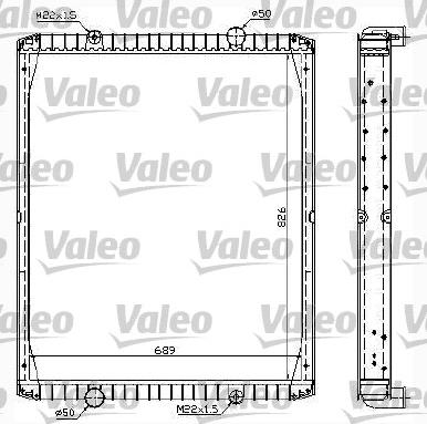 Valeo 732998 - Радіатор, охолодження двигуна autocars.com.ua