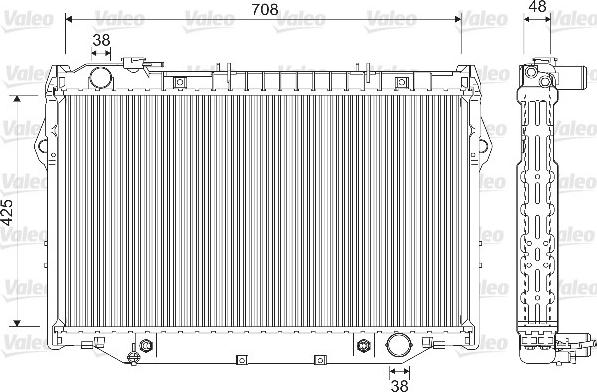 Valeo 733200 - Радиатор, охлаждение двигателя autodnr.net