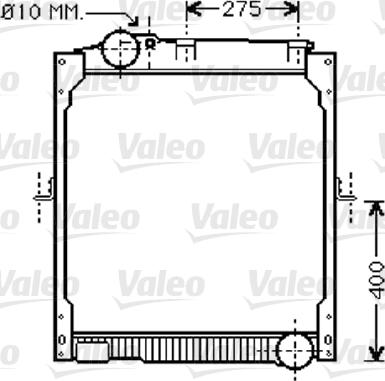 Valeo 733414 - Радіатор, охолодження двигуна autocars.com.ua