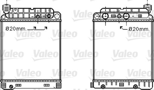 Valeo 733416 - Радіатор, охолодження двигуна autocars.com.ua