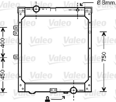 Valeo 733426 - Радіатор, охолодження двигуна autocars.com.ua