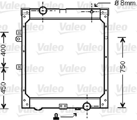 Valeo 733427 - Радіатор, охолодження двигуна autocars.com.ua