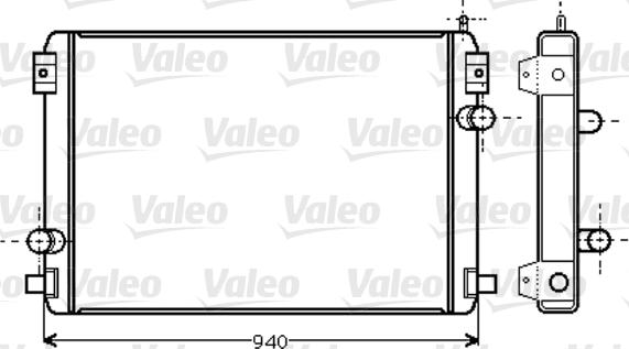 VALEO 733457 - Радіатор, охолодження двигуна autocars.com.ua