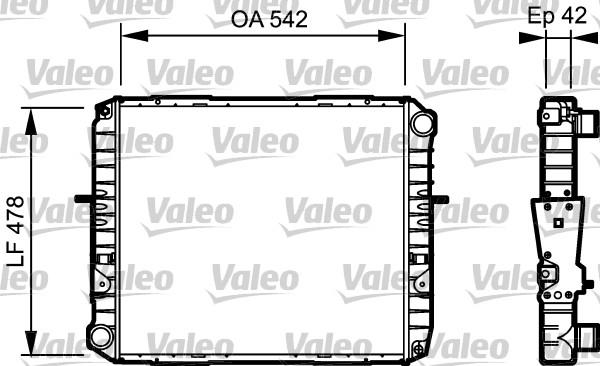 Valeo 733483 - Радіатор, охолодження двигуна autocars.com.ua