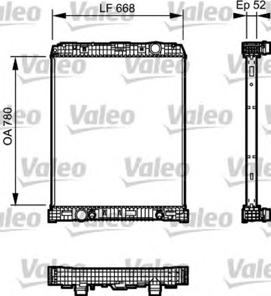 Valeo 733488 - Радіатор, охолодження двигуна autocars.com.ua