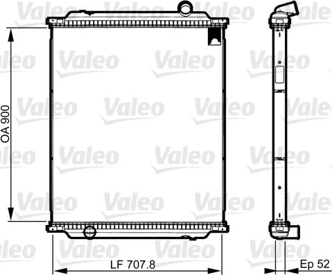 Valeo 733517 - Сердцевина радиатора, охлаждение двигателя autodnr.net