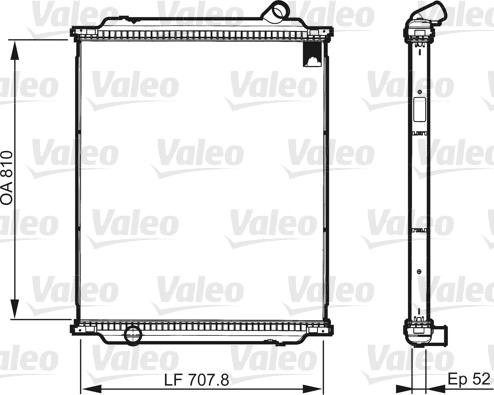 Valeo 733518 - Сердцевина радиатора, охлаждение двигателя avtokuzovplus.com.ua