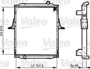 Valeo 733534 - Радіатор, охолодження двигуна autocars.com.ua