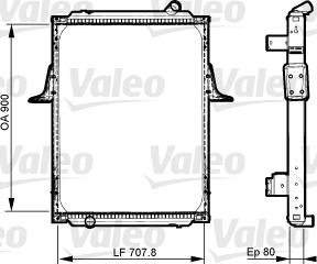 Valeo 733536 - Радіатор, охолодження двигуна autocars.com.ua