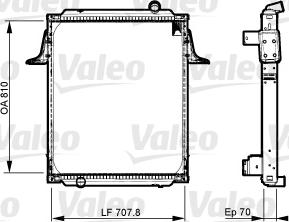 Valeo 733538 - Радіатор, охолодження двигуна autocars.com.ua