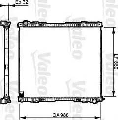 Valeo 733539 - Радіатор, охолодження двигуна autocars.com.ua