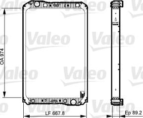 Valeo 733545 - Радіатор, охолодження двигуна autocars.com.ua