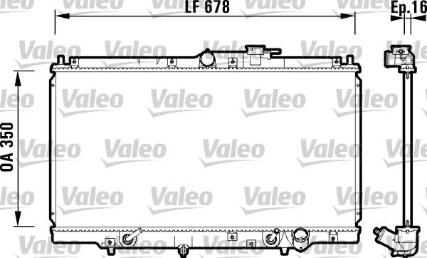 Valeo 734109 - Радіатор, охолодження двигуна autocars.com.ua