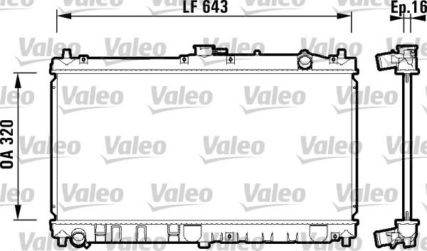 Valeo 734119 - Радіатор, охолодження двигуна autocars.com.ua