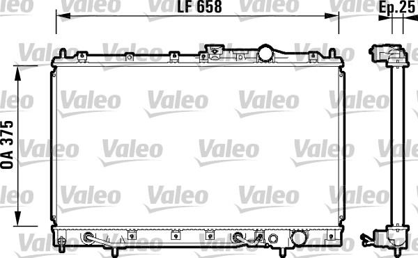 Valeo 734127 - Радиатор, охлаждение двигателя autodnr.net