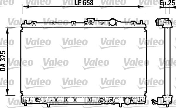 Valeo 734134 - Радиатор, охлаждение двигателя autodnr.net