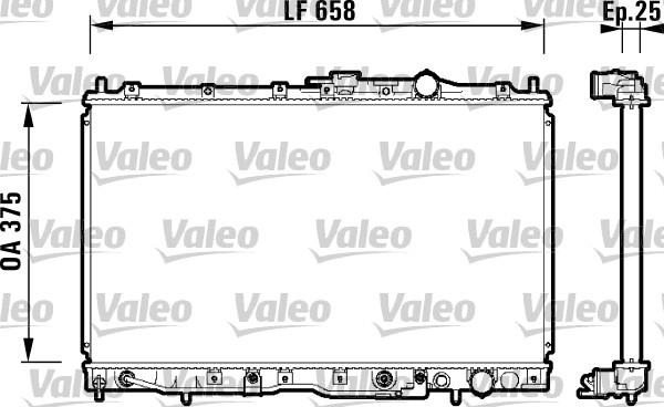 Valeo 734135 - Радіатор, охолодження двигуна autocars.com.ua