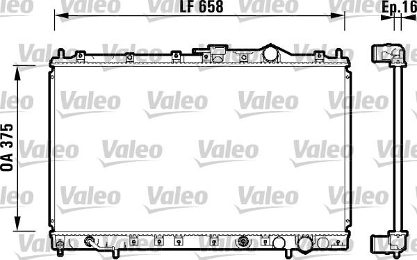 Valeo 734138 - Радіатор, охолодження двигуна autocars.com.ua